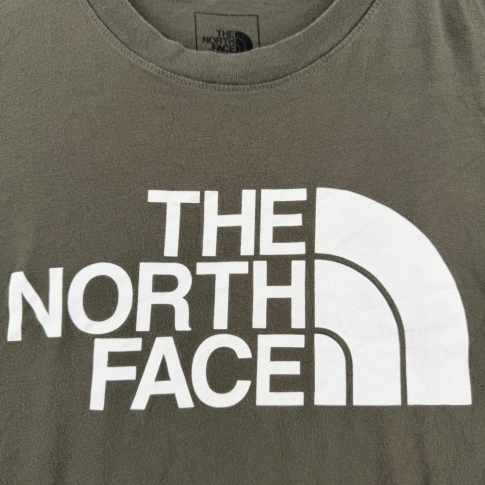 The North Face Shirt Mens Large Green Logo Graphic Tee T-Shirt Tagless
